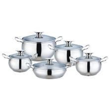 Stainless Steel Apple Shape Casserole With Glass Lid